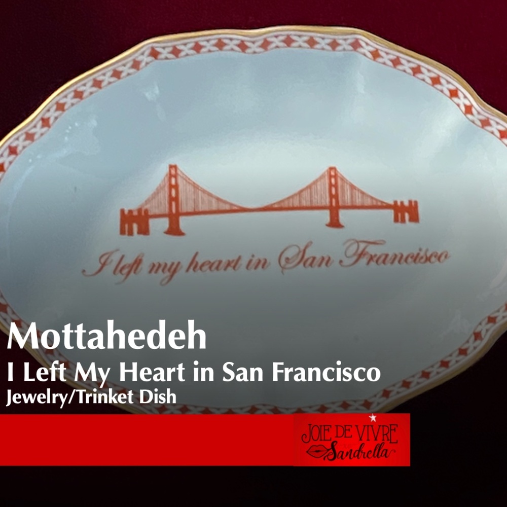 I Left My Heart in San Francisco Porcelain Jewelry/Trinket Dish